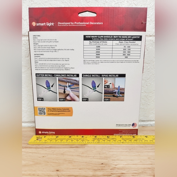 Simple Living Smart Christmas Universal Light Clips 100 New In Box White - Picture 2 of 6